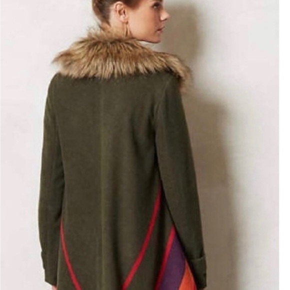 Anthropologie Cartonnier Chevron Sweep Poncho - Picture 2 of 9